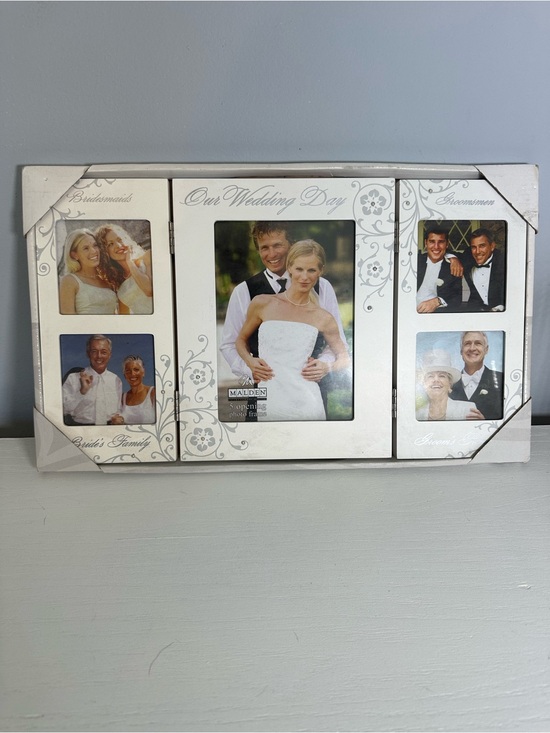 Other - Our Wedding Day White Photo Collage Frame